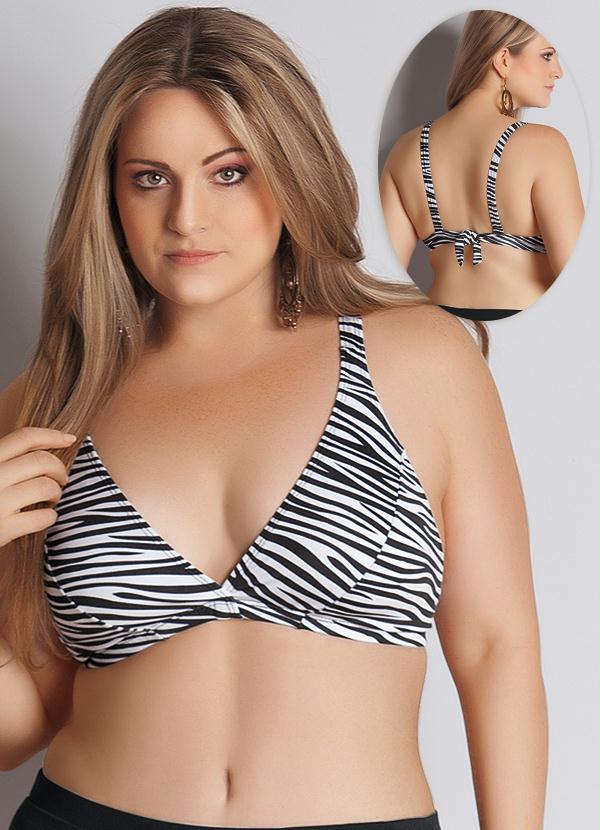 Quintess - Biquíni Busto Zebra Plus Size