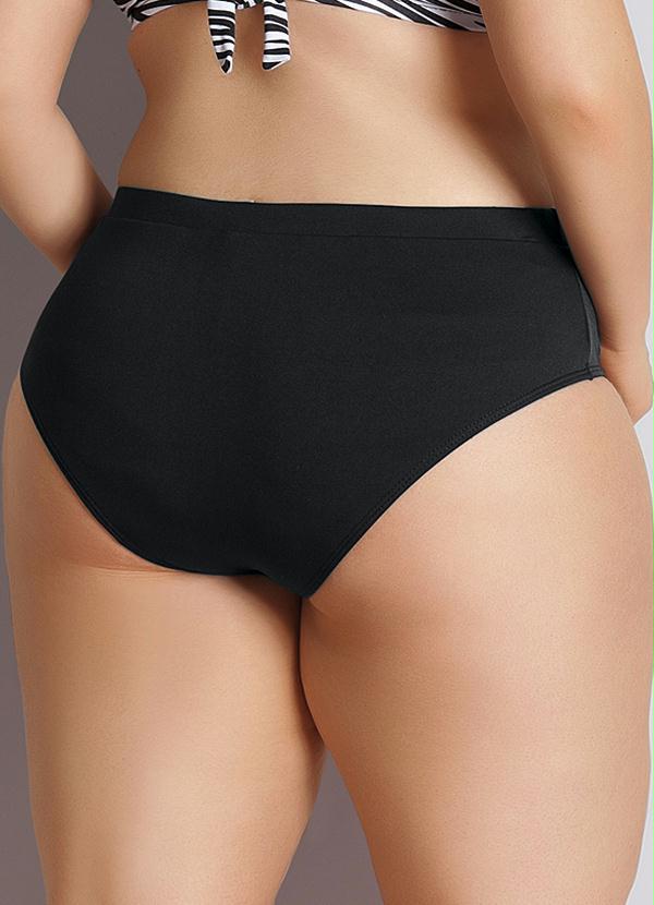 Quintess - Biquíni Calcinha Plus Size Preto 2