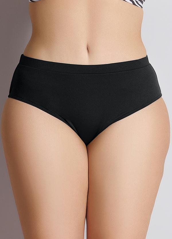 Quintess - Biquíni Calcinha Plus Size Preto 5