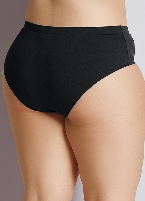 Quintess - Biquíni Calcinha Plus Size Preto 6