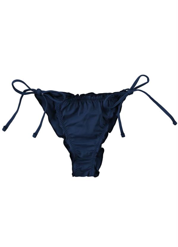 Malwee - Calcinha Azul Marinho Tanga Malha Uv