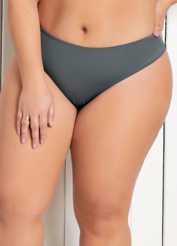 Alma Dolce - Calcinha Biquíni Cinza Modelo Fio Dental Simples 1