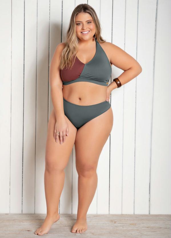 Alma Dolce - Calcinha Biquíni Cinza Modelo Fio Dental Simples 3