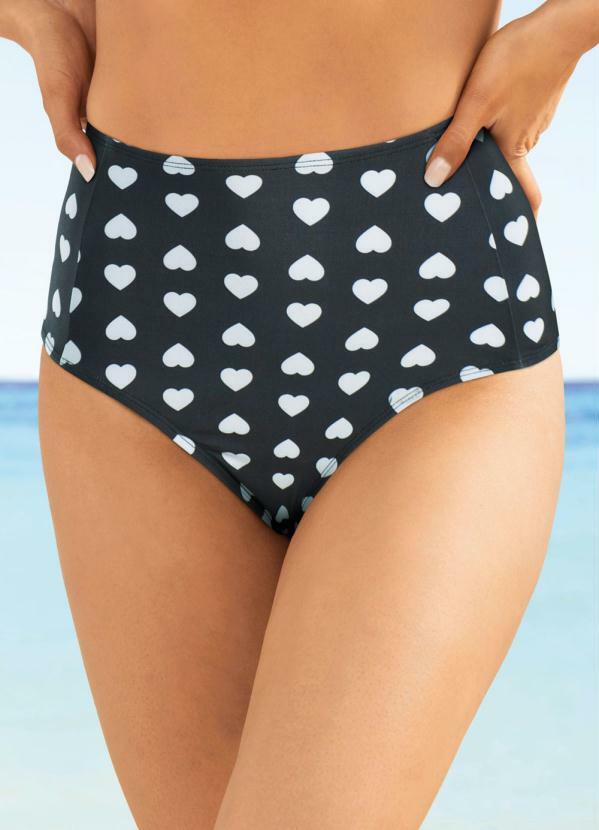 bonprix - Calcinha Biquíni Hot Pant Coração