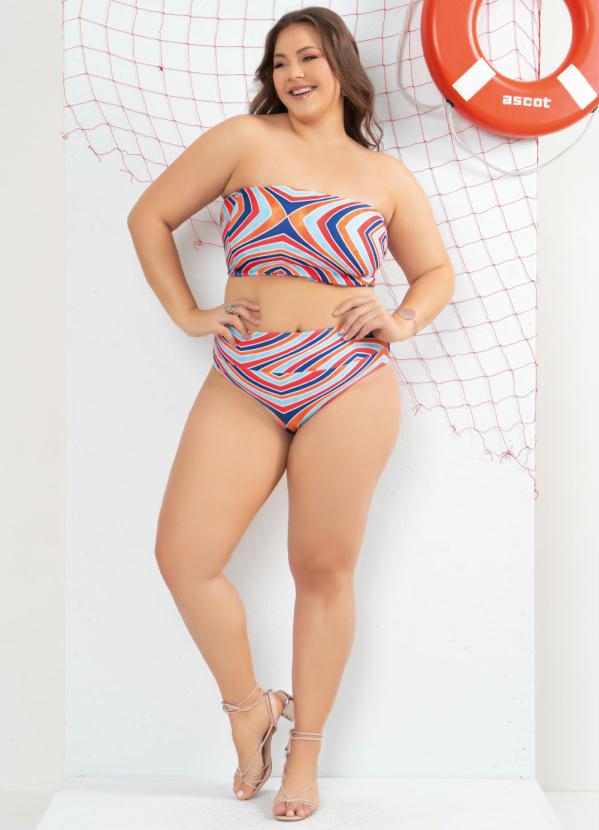 Quintess - Calcinha Biquíni Ondas com Recorte Duplo no Cós 7