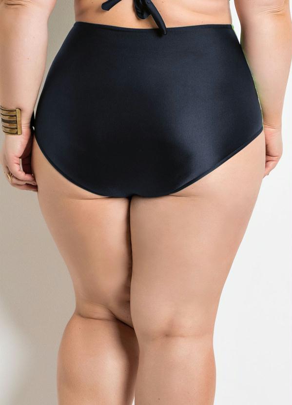 Alma Dolce - Calcinha Biquíni Plus Size Hot Pant Preto