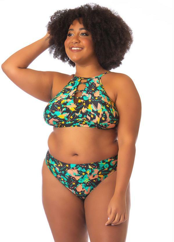 Acqua Rosa - Biquíni Cropped Plus Size Preto