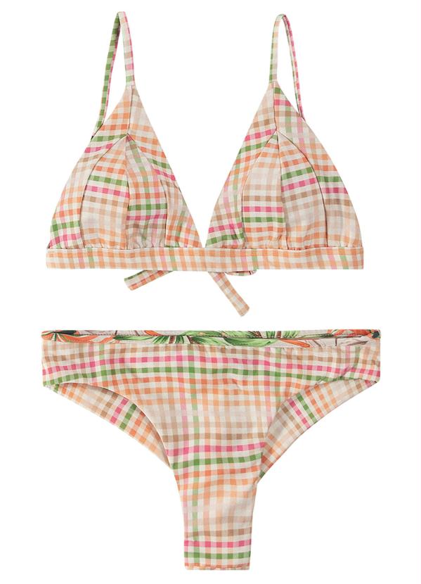 Malwee - Biquíni Estampado Tradicional Geométrica Uv Dry 2