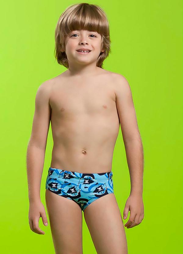 Puket - Sunga Infantil Azul Puket