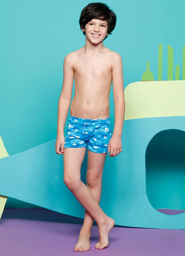 Puket - Sunga Infantil Azul Puket