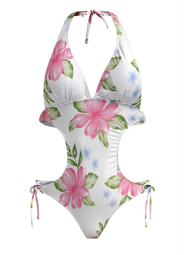 bonprix - Maiô Branco Floral 3
