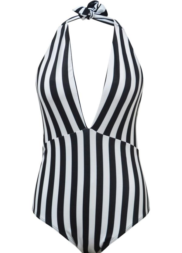 bonprix - Maiô Estampado Preto 3