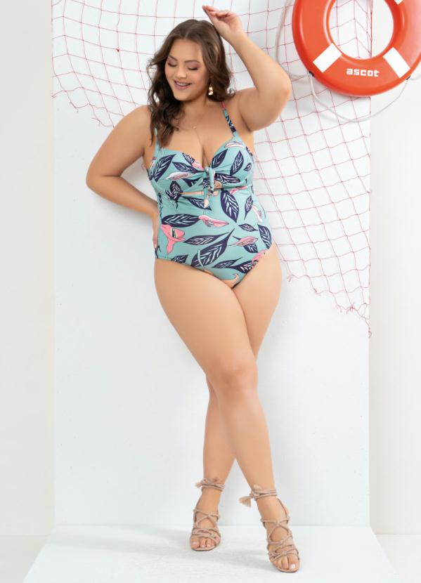 Quintess - Maiô Floral com Bojo e Amarração 7