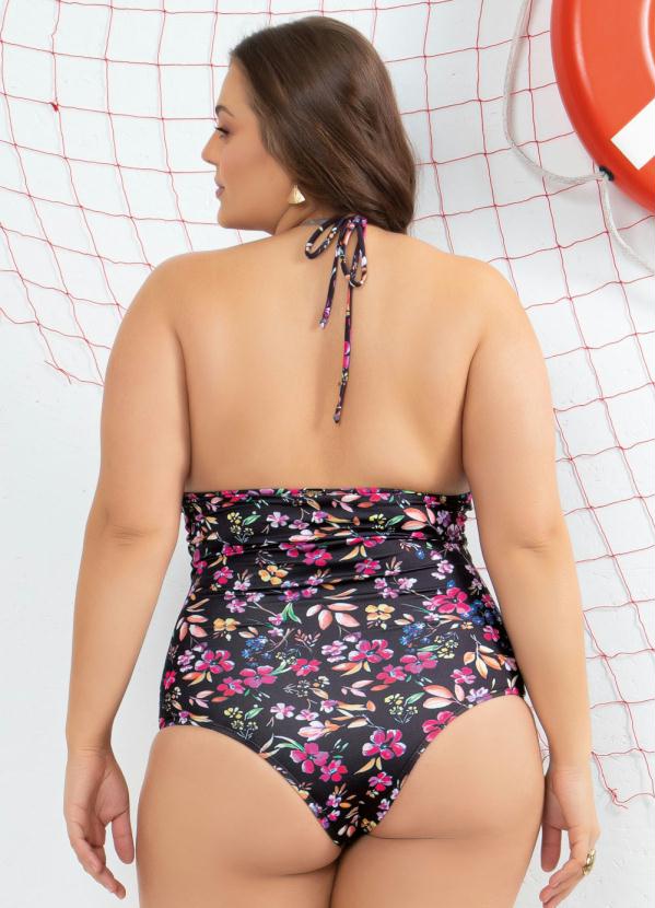 Quintess - Maiô Floral com Gota Vazada 7