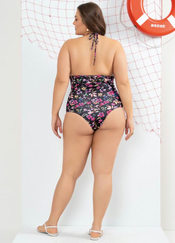 Quintess - Maiô Floral com Gota Vazada 9