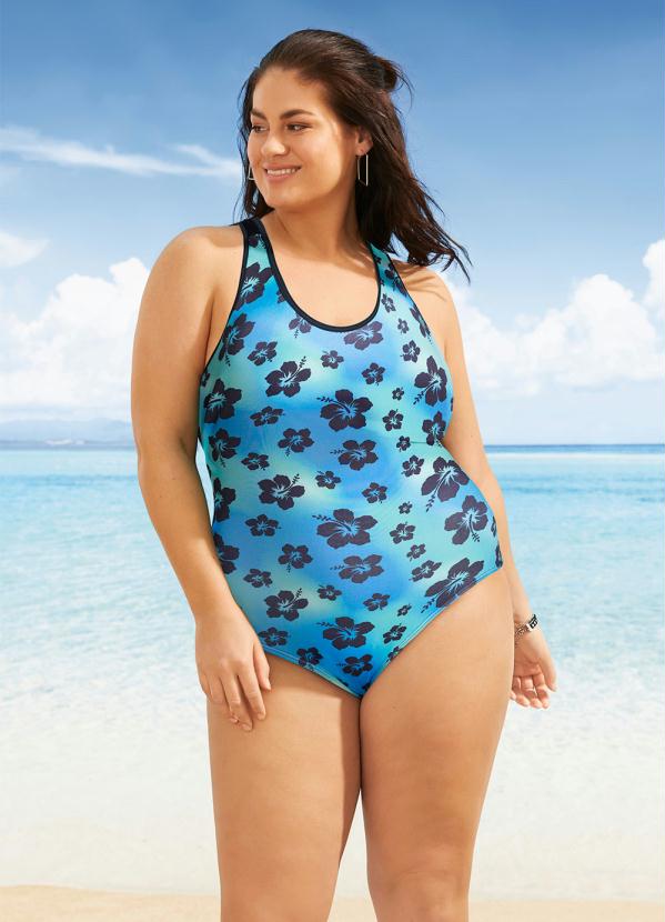 Outlet - Maiô Hibisco com Elástico 4