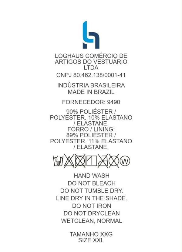 Outlet - Maiô Plus Size Azul Marinho com Alças Cruzadas 5