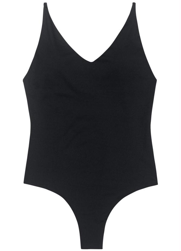 Enfim - Maiô Preto Tradicional Uv Dry Beach