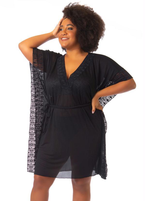 Acqua Rosa - Caftan Plus Size Preto