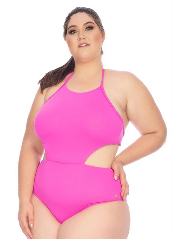 Acqua Rosa - Maiô Engana Mamãe Bojo Plus Size Rosa