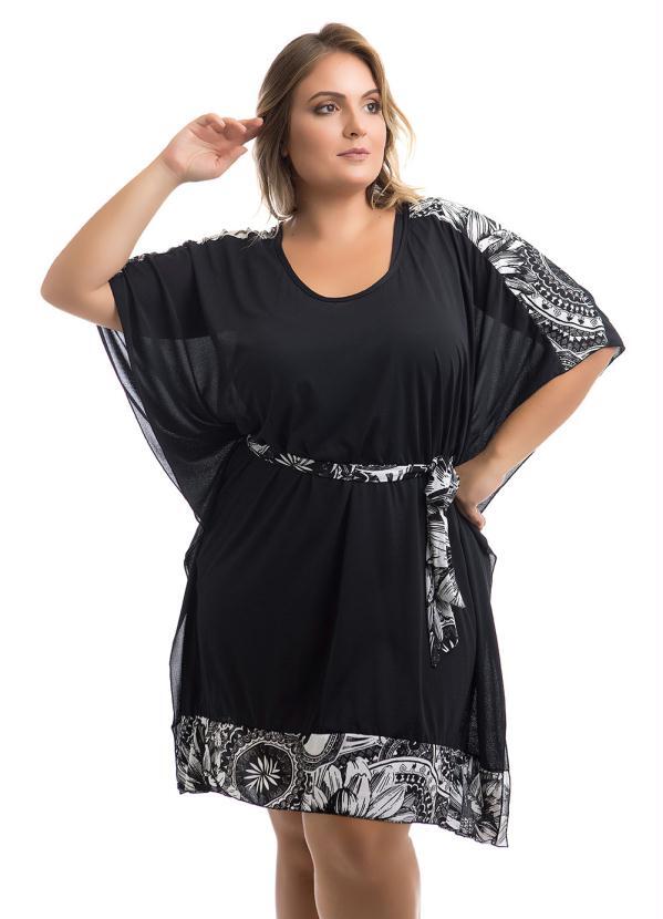 Acqua Rosa - Vestido Kaftan Plus Size Preto