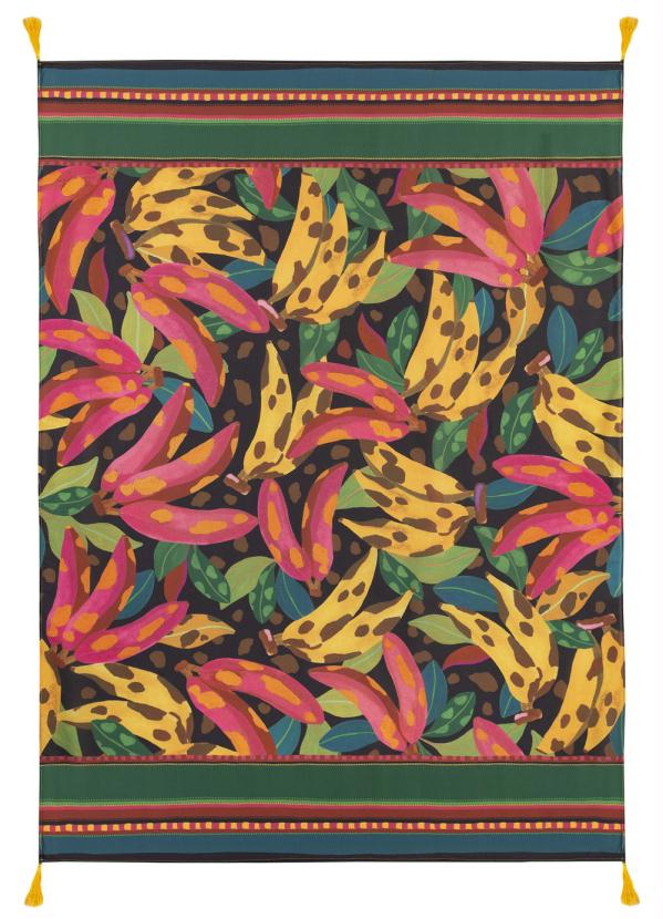 Farm - Canga de Viscose Banana Pintada Amarela 3