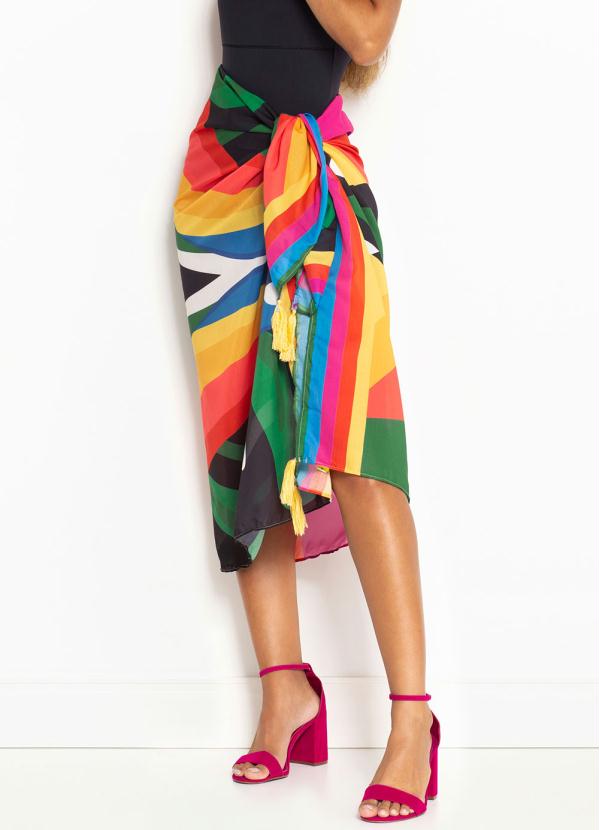 Farm - Canga Listra Arara Achadinhos Estampada