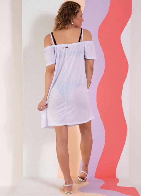 Quintess - Saída de Praia Branca Ombro a Ombro com Alça 4