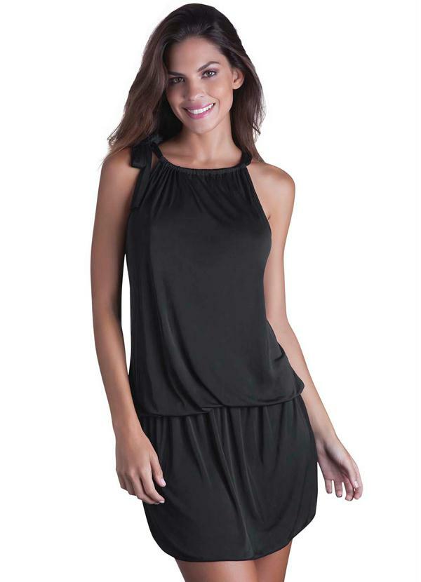 Ana Hickmann Praia - Vestido Ana Hickmann Marcyn Praia Preto