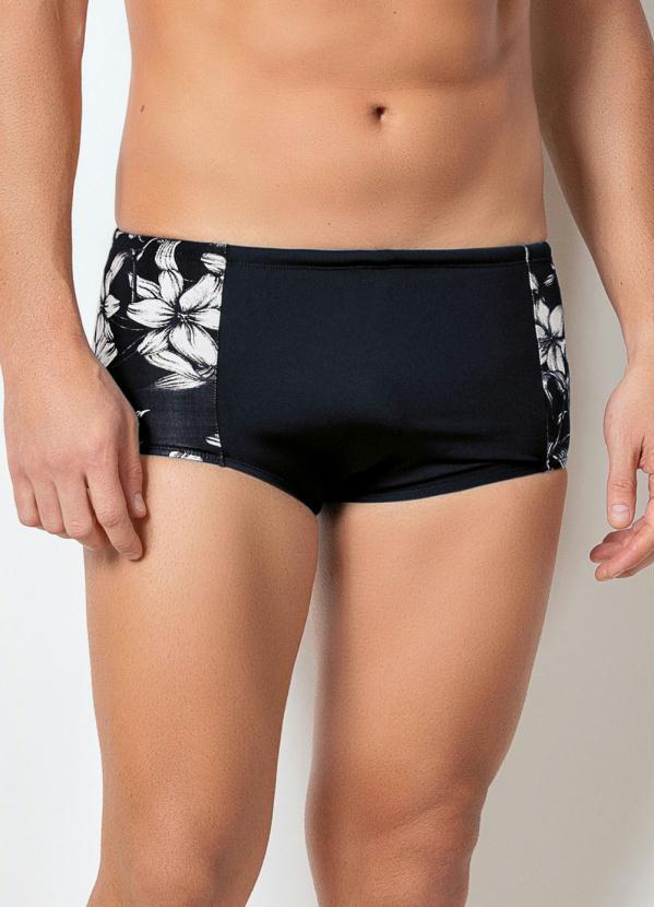 Actual - Sunga Slip com Cordel na Cintura Preta