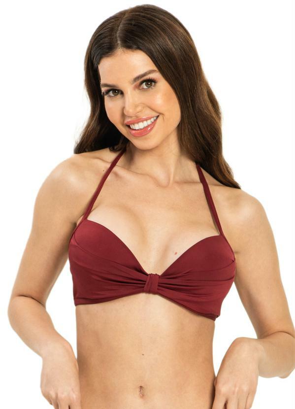 Biqu ni Top Frente nica Vermelho Rovitex