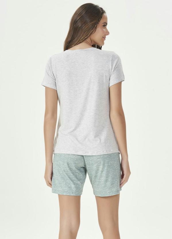 Espaço Pijama - Bermudoll Manga Curta Cinza 2