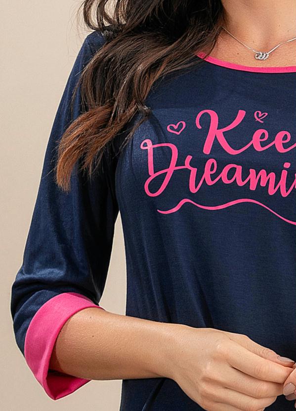 Alma Dolce - Camisola Azul Escuro em Malha 5