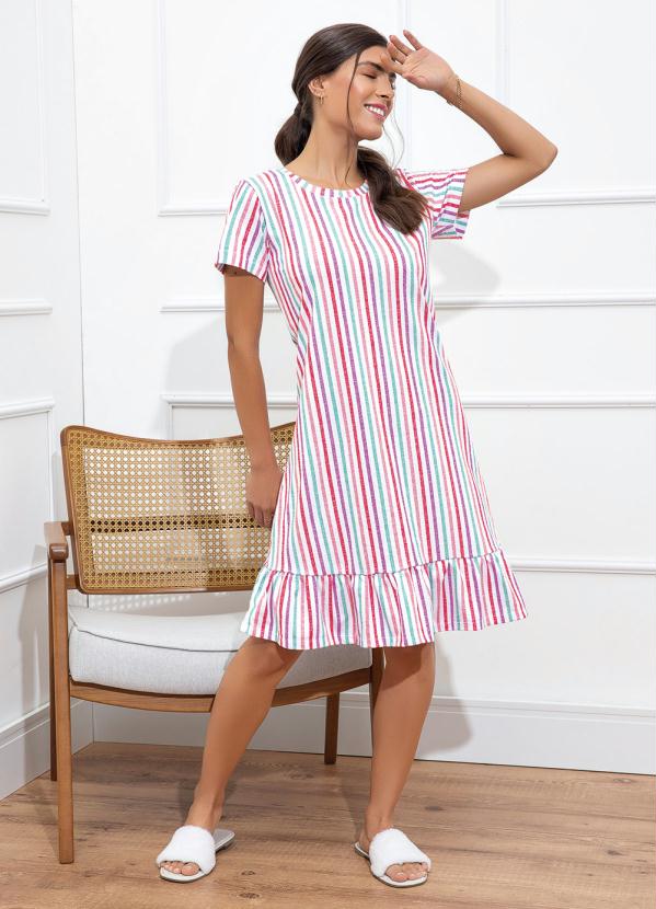 Alma Dolce - Camisola com Babado Listrado 2