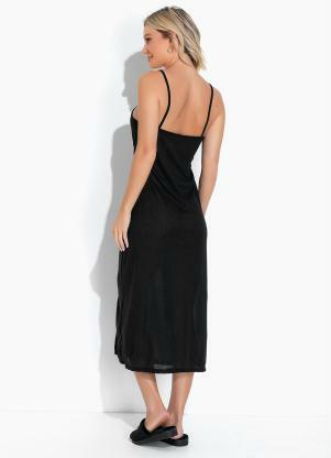 Alma Dolce - Camisola com Recortes em Renda Preta - ALMA DOLCE