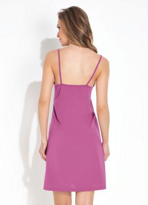 Alma Dolce - Camisola de Alcinha Decote V Roxo - ALMA DOLCE