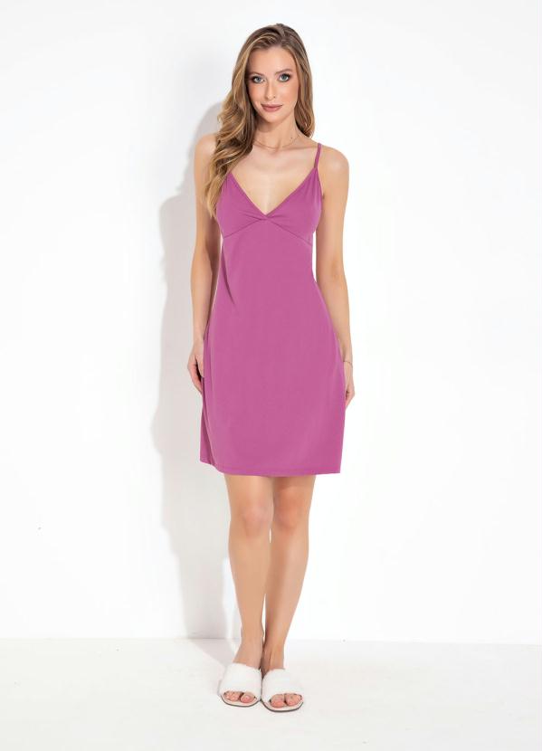 Alma Dolce - Camisola de Alcinha Decote V Roxo 4