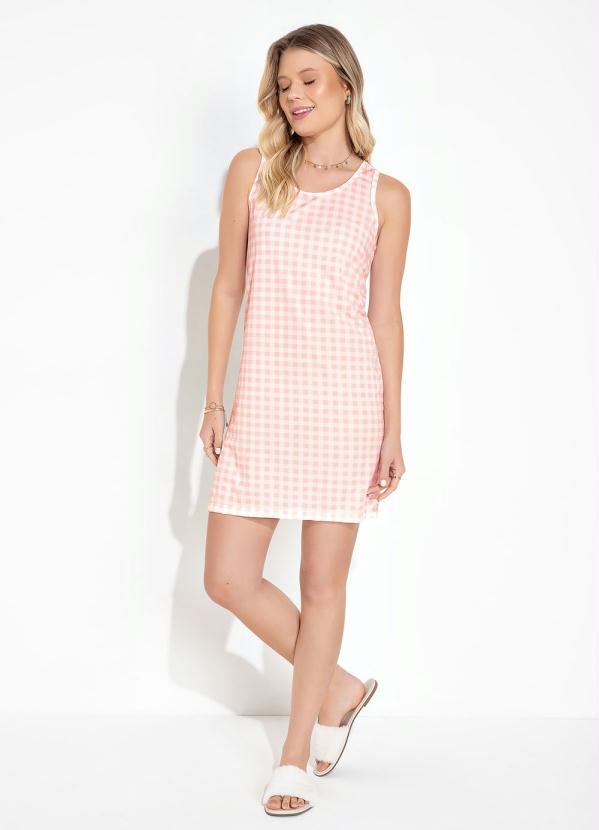 Outlet - Camisola Regata Vichy Rosa 3