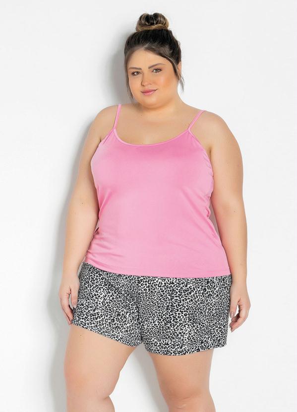 Marguerite - Pijama de Alcinha Rosa/Oncinha 3