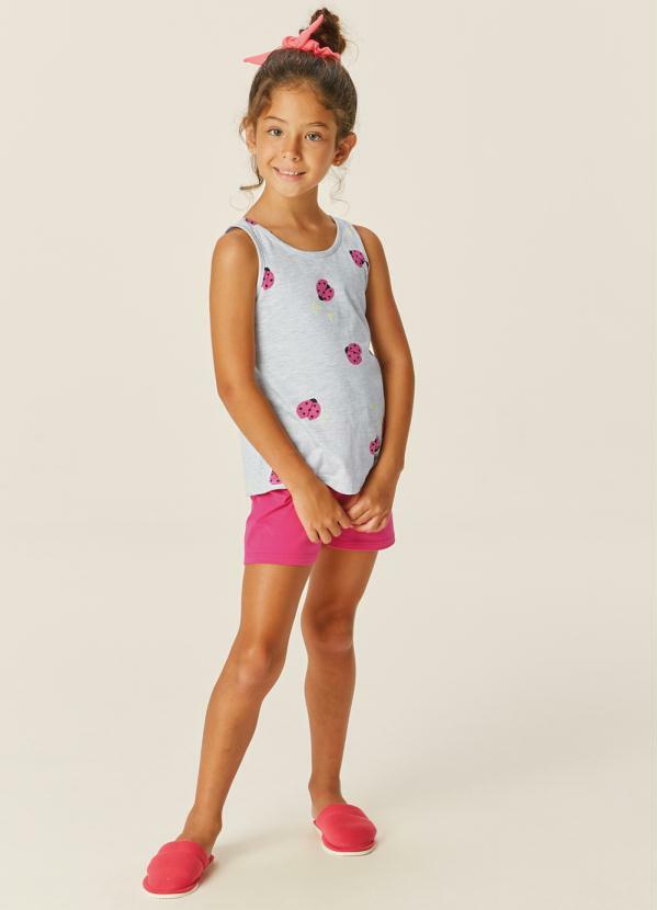 Malwee - Pijama Mescla Joaninha Feminino