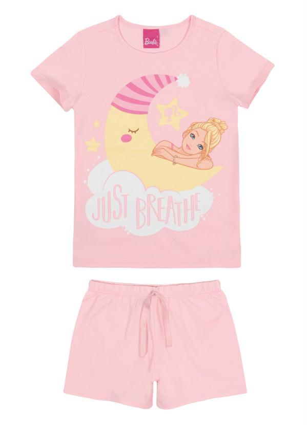 Malwee Kids - Pijama Rosa Claro Barbie®?