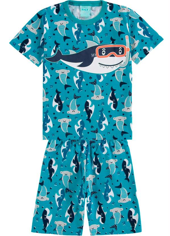 Kyly - Pijama Infantil Masculino Verde 1