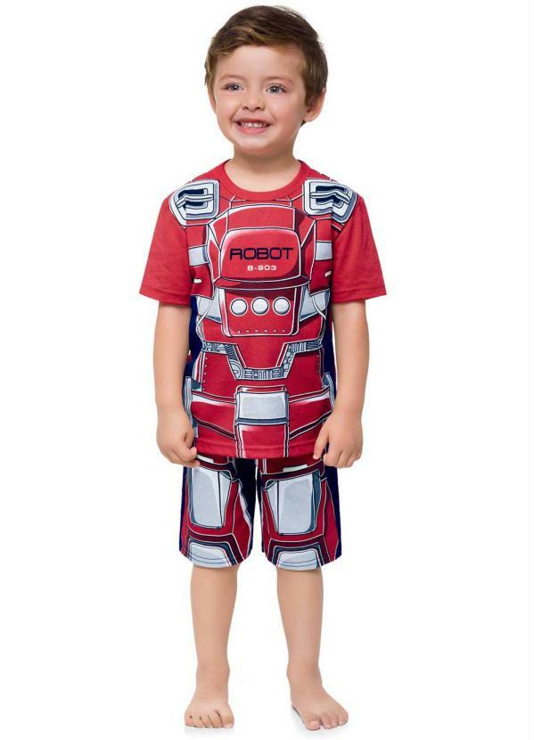 Kyly - Pijama Masculino Vermelho