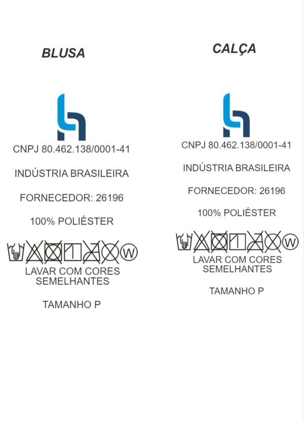 Alma Dolce - Pijama Estampado com Gola Verde e Branco 5