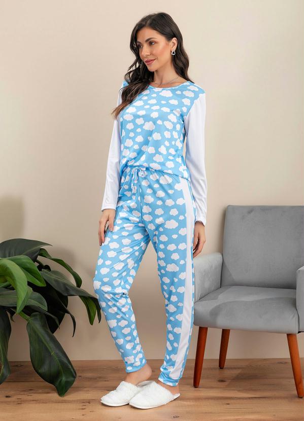 Alma Dolce - Pijama Manga Longa Nuvem Azul 2