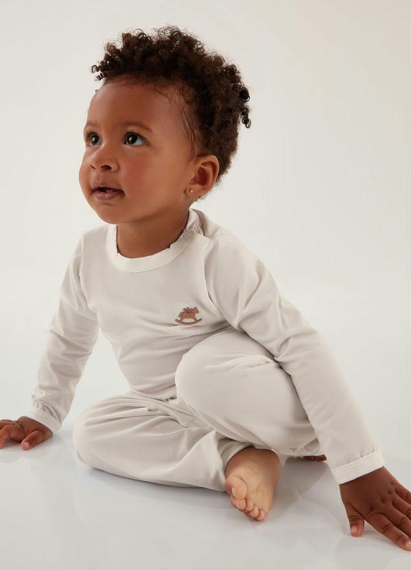 Up Baby - Pijama Térmico Bebê Off White