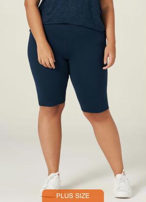 bermuda malha feminina plus size