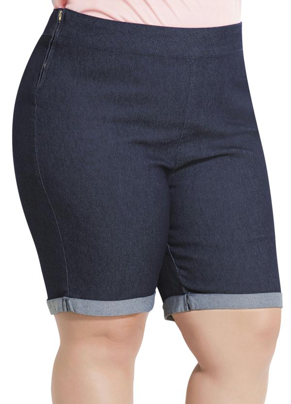 Marguerite - Bermuda Jeans Barra Dobrada Plus Size Marguerite 2