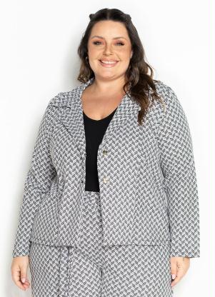 Blazer slim feminino acinturado