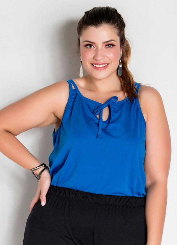 Blusa De Al As Duplas Royal Plus Size Marguerite